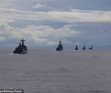Three navies join US in anti-China Pacific war games